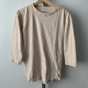 Men’s AEO Cream Baseball Tee | xs